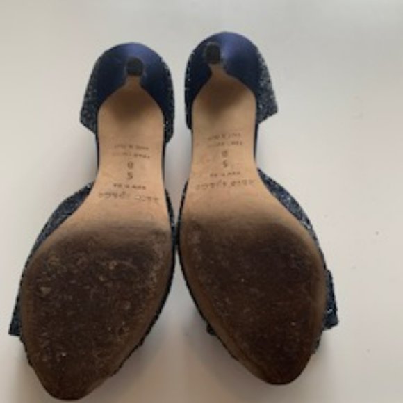 Kate Spade Navy Sequin Heels - Picture 4 of 4